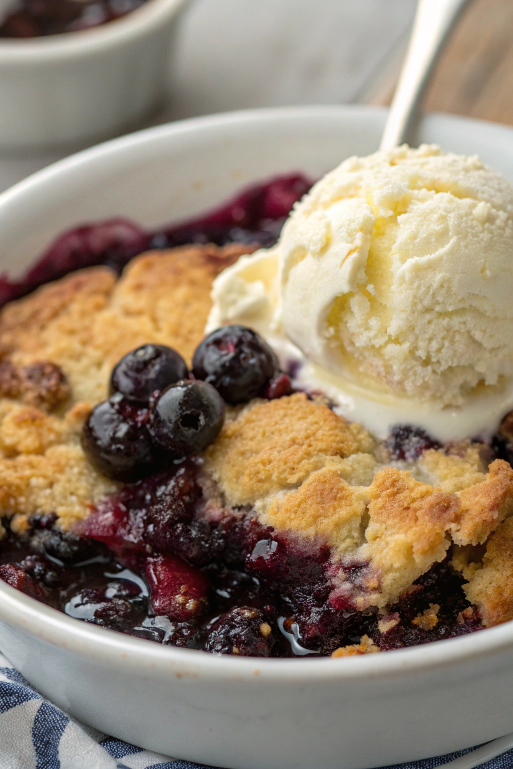 4 Ingredient Blueberry Cobbler Recipe