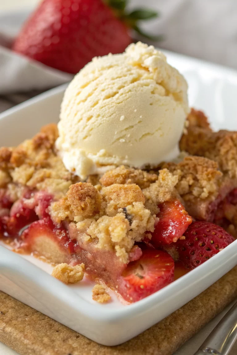 Amish Strawberry Rhubarb Crisp Recipe
