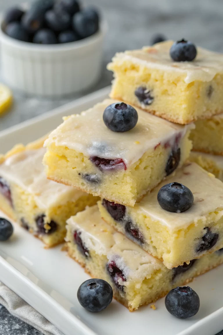 Blueberry Lemon Blondies Recipe