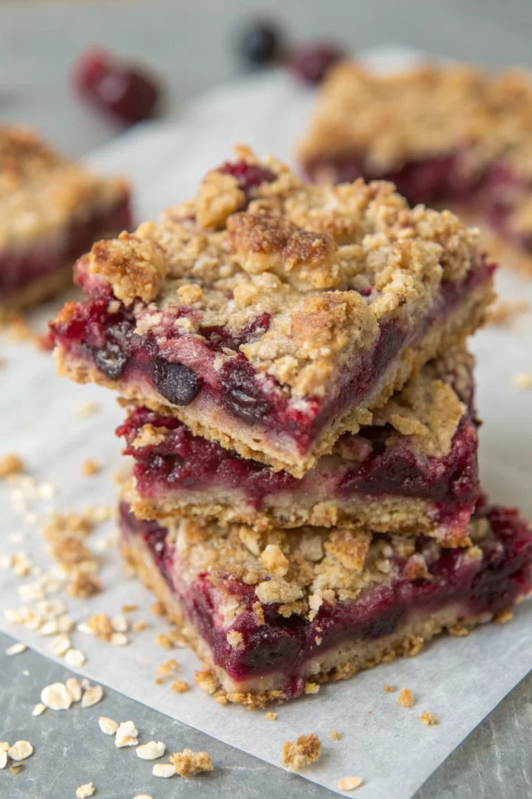 Blueberry Oatmeal Breakfast Bars Recipe