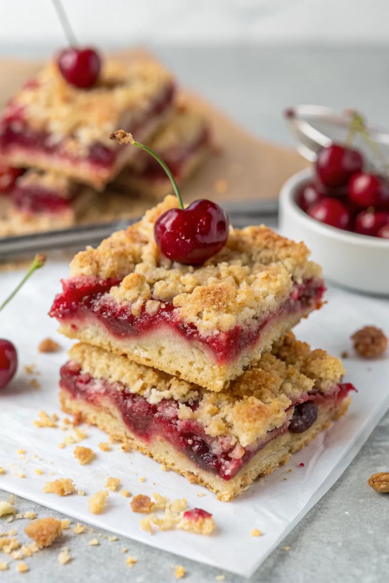 Cherry Pie Crumb Bars Recipe