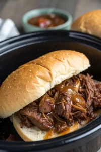 Crockpot French Dip Sandwiches Recipe
