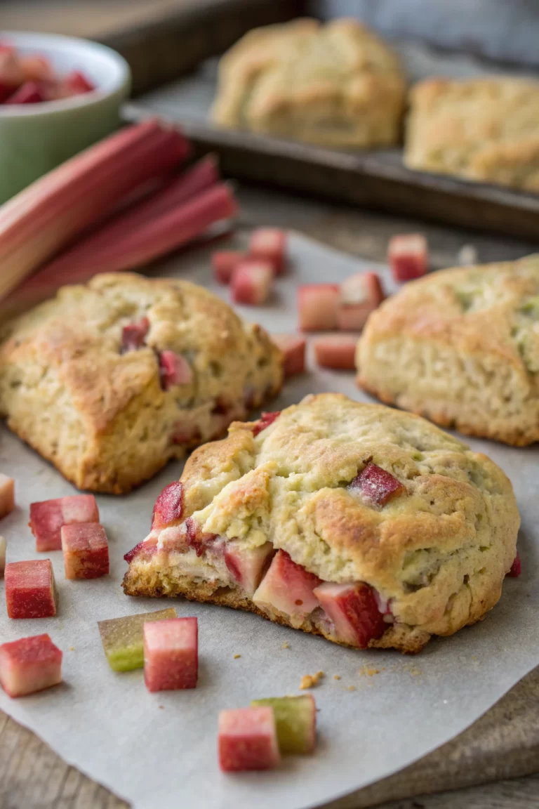 Easy Rhubarb Scones Recipe