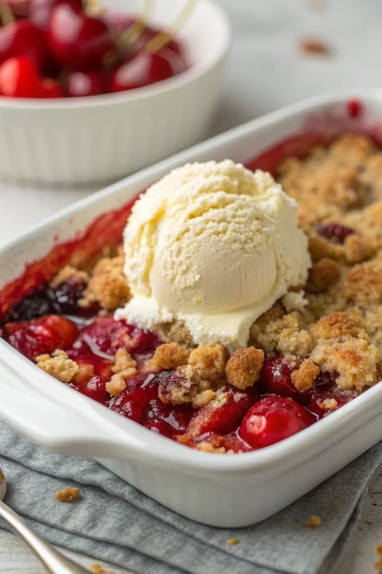 Fresh Cherry Dump Cake Recipe