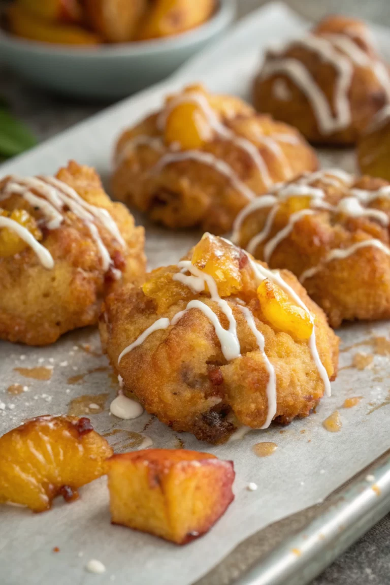 Fresh Peach Fritters Recipe