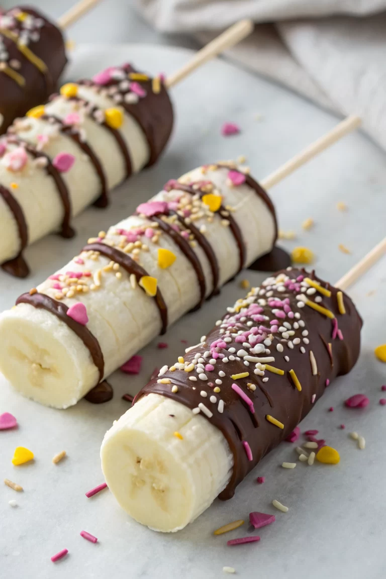 Frozen Banana Yogurt Pops Recipe