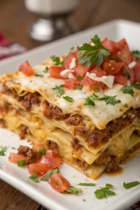 Hearty Crockpot Chicken Enchilada Casserole