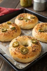 Jalapeno Cheddar Greek Yogurt Bagels