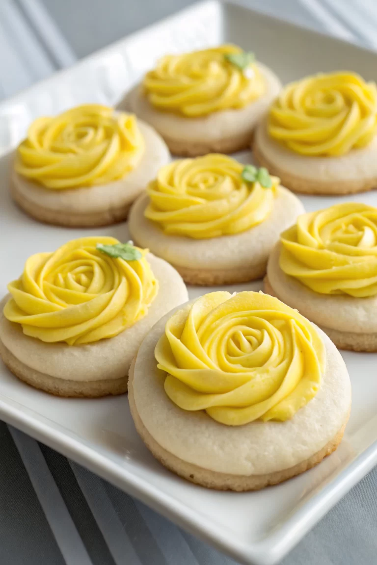 Lemon Sugar Cookies with Lemon Frosting