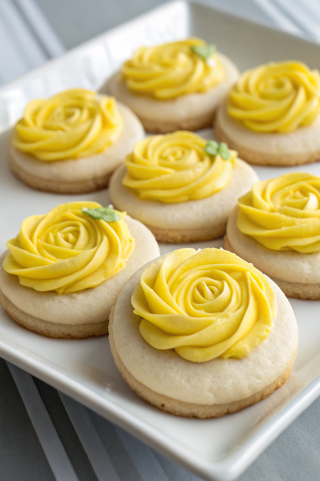 Lemon Sugar Cookies with Lemon Frosting