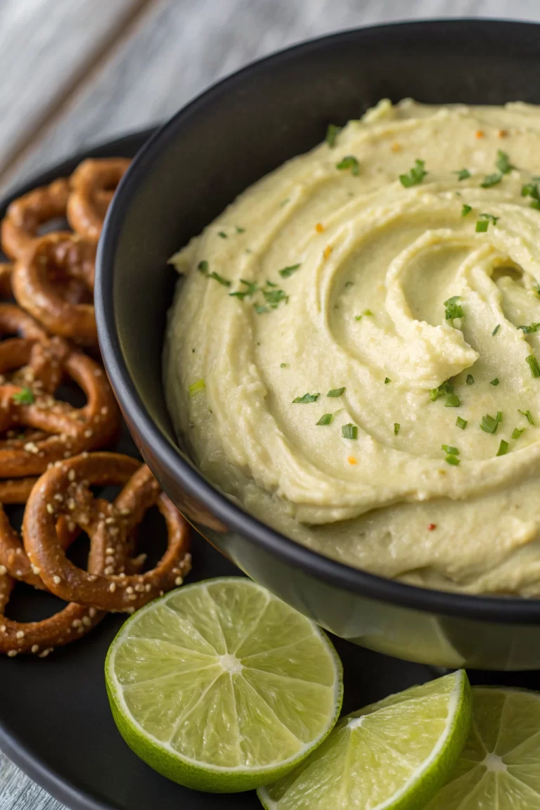 Margarita Dip with Salted Pretzels