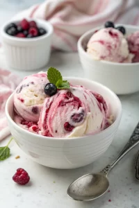 No-Churn Mulberry Ice Cream Recipe