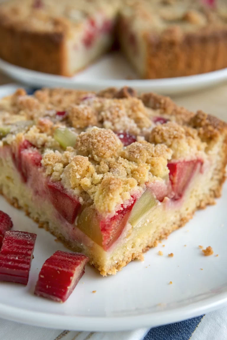 Oma's Rhubarb Cake Recipe