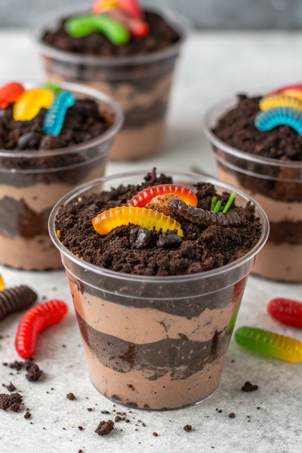Oreo Cookie Dirt Cup pudding Recipe