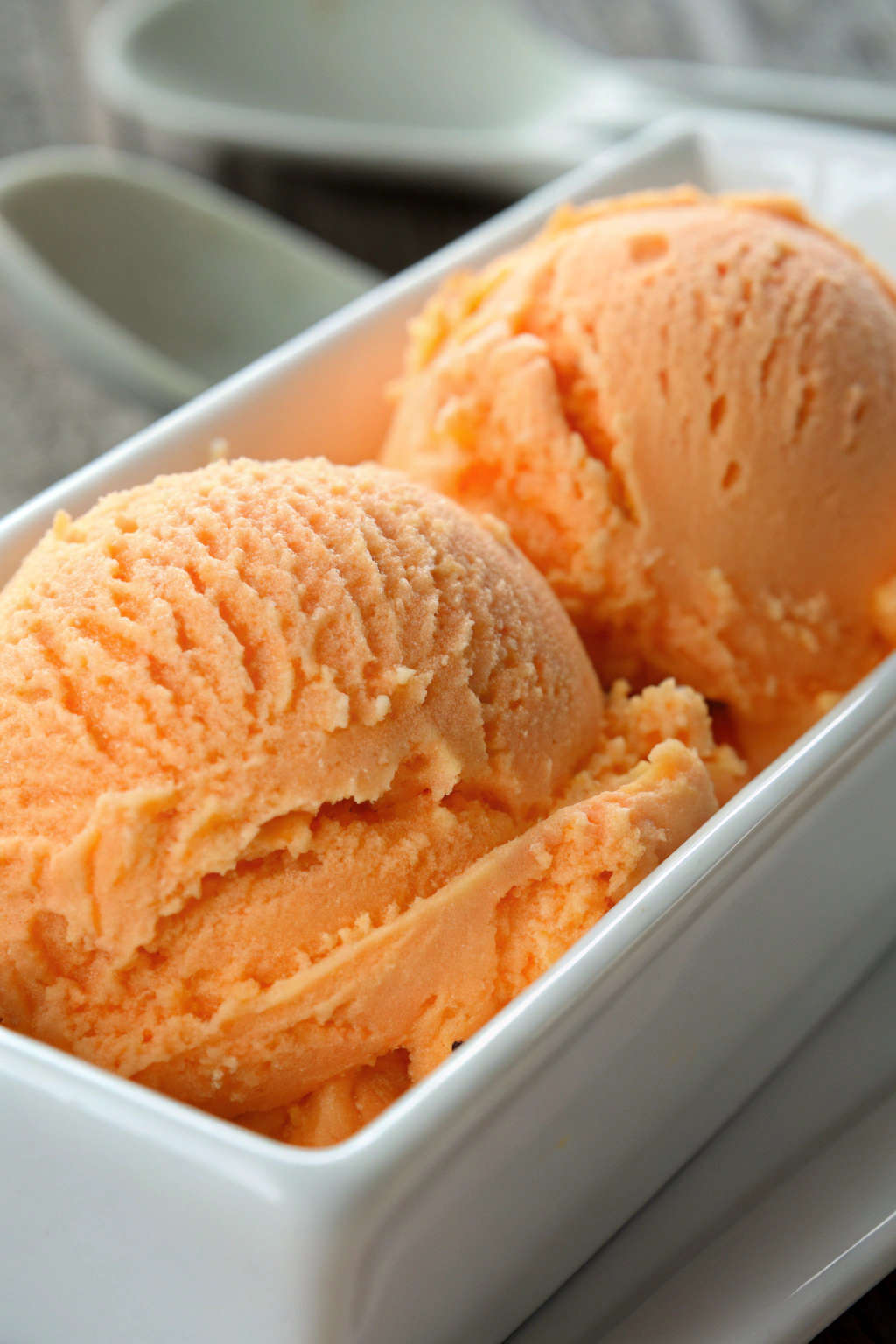 Peach Sorbet Without Ice Cream Maker