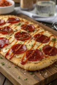 Pepperoni Flatbread Pizza Recipe