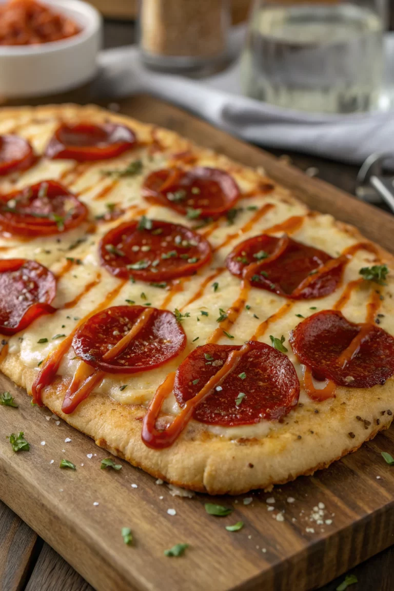 Pepperoni Flatbread Pizza Recipe