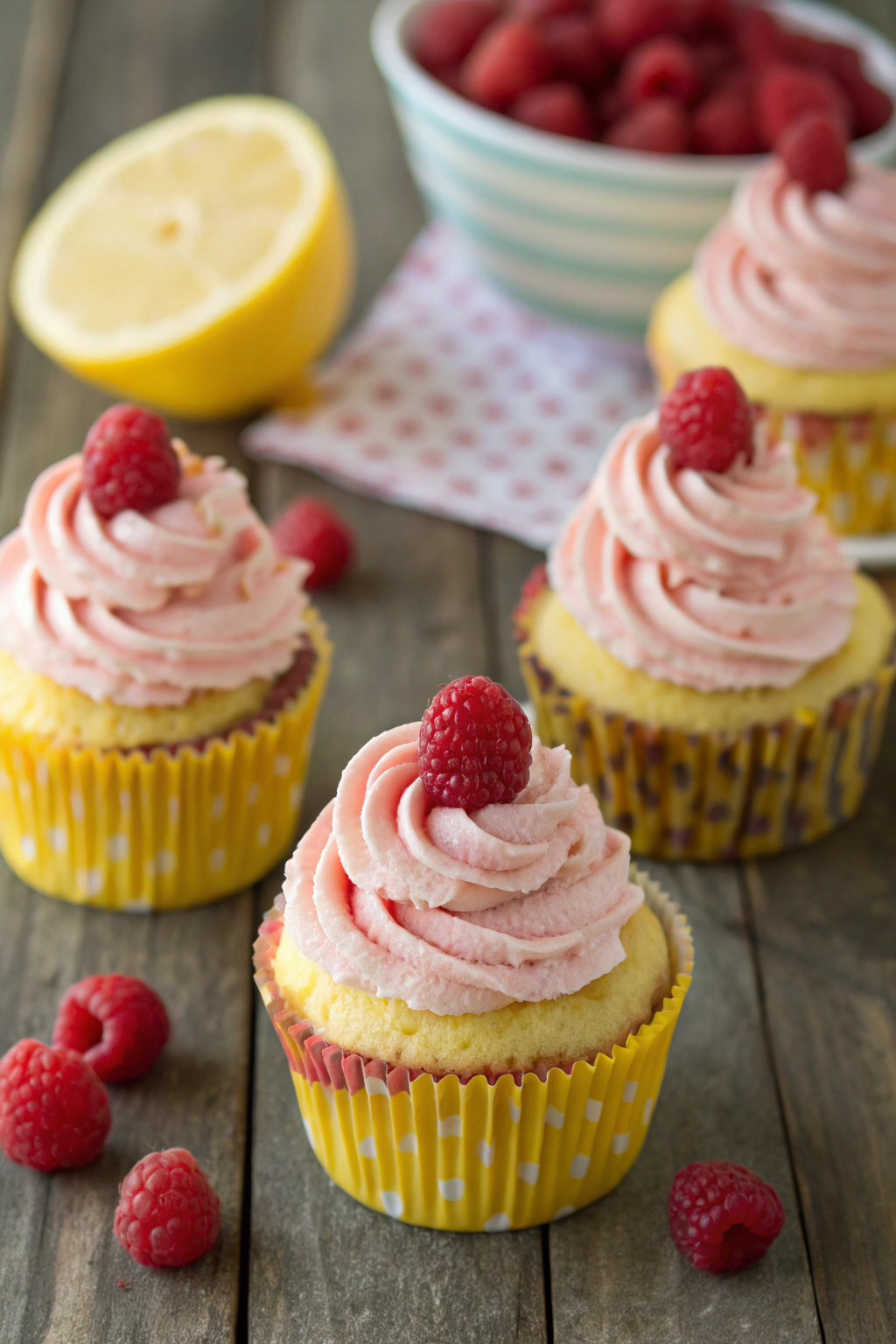 Raspberry Lemonade Cupcakes