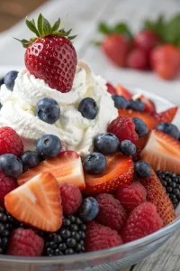 Red White and Blue Cheesecake Salad