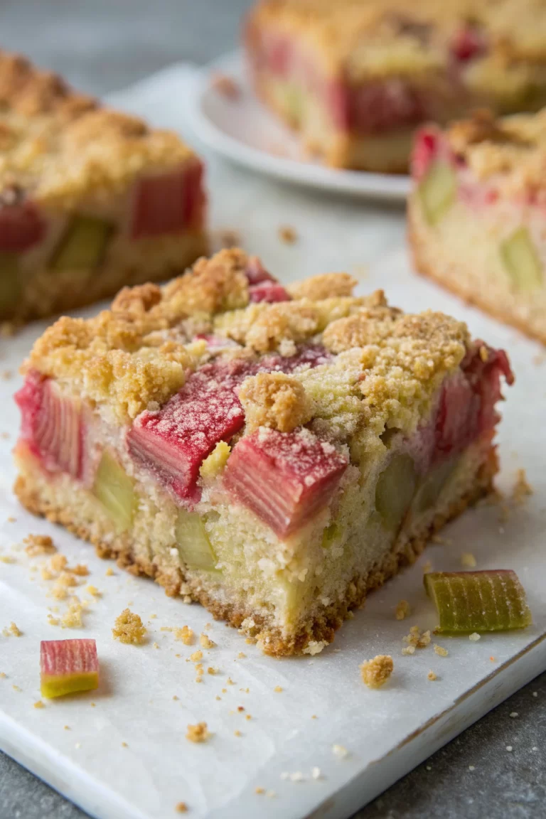 Rhubarb Buckle with Crumb Topping Recipe