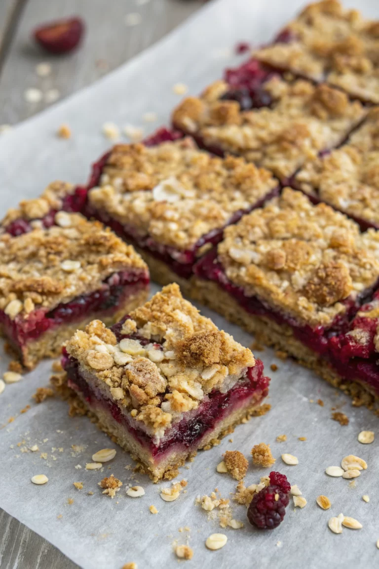 Rhubarb Oat Bars Recipe