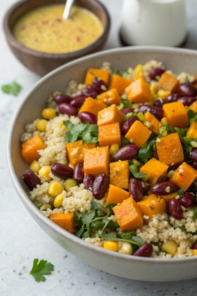 Roasted Sweet Potato Black Bean Quinoa Salad Recipe