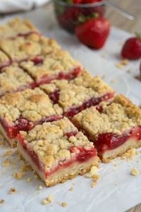 Strawberry Rhubarb Bars Recipe