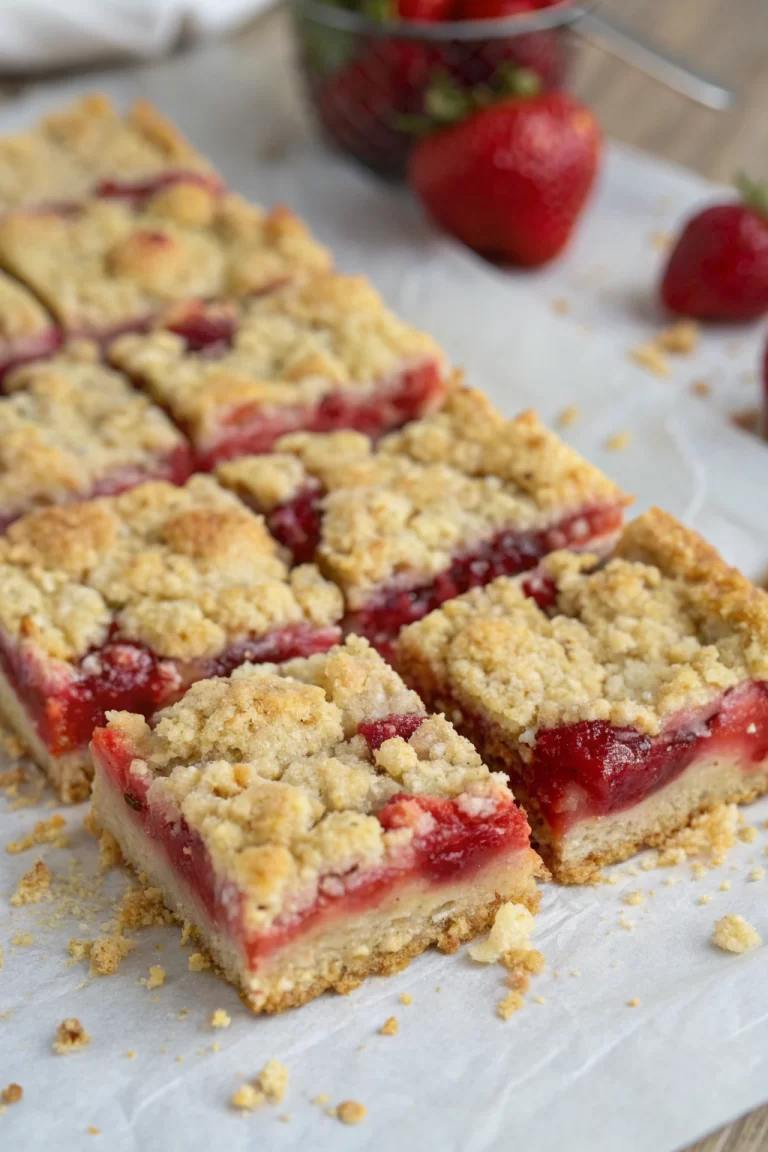 Strawberry Rhubarb Bars Recipe