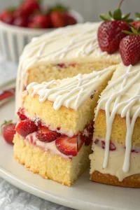 Strawberry Rhubarb Cake Recipe
