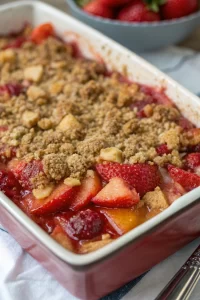 Strawberry Rhubarb Crisp Recipe