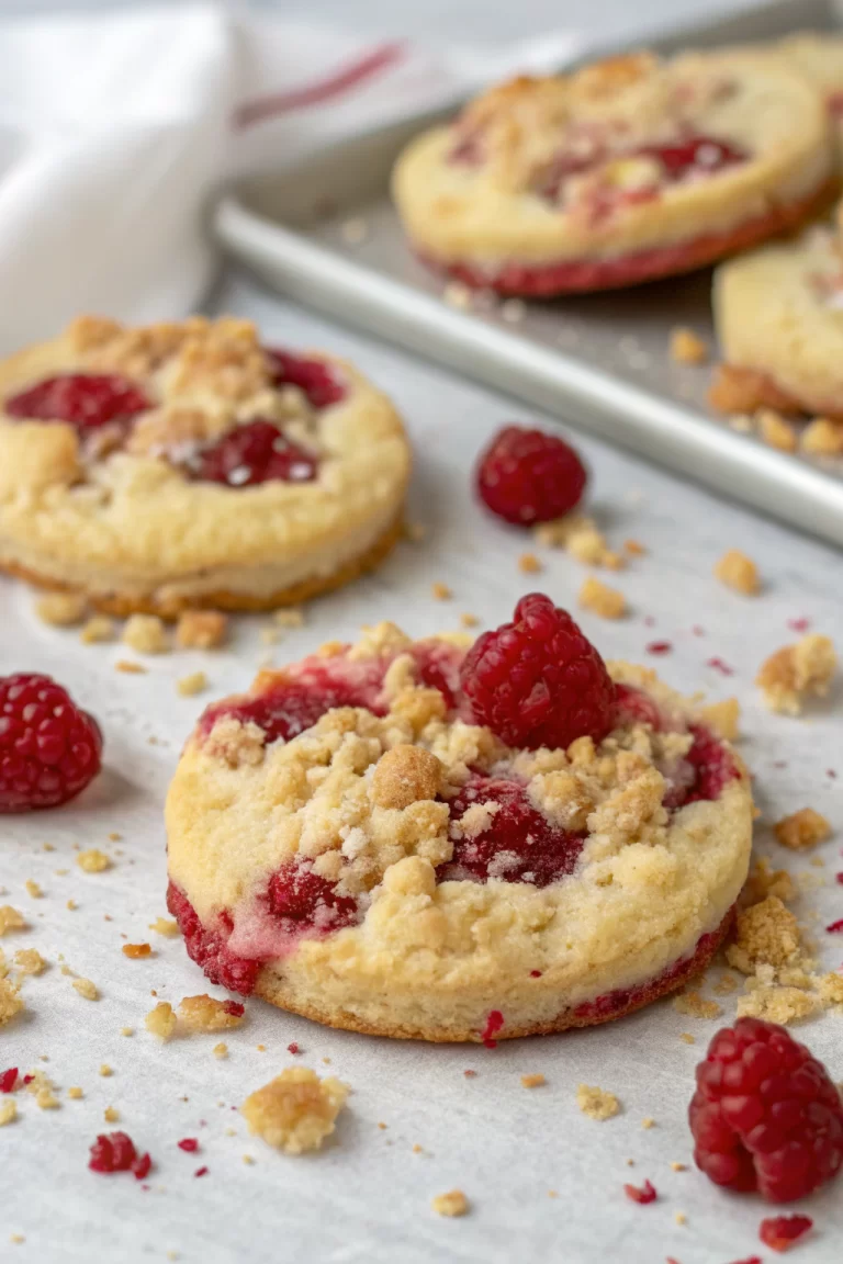 Raspberry Crumble Cookies Recipe
