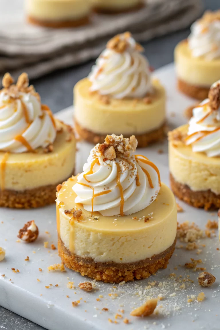 Apple Crisp Mini Cheesecakes Recipe