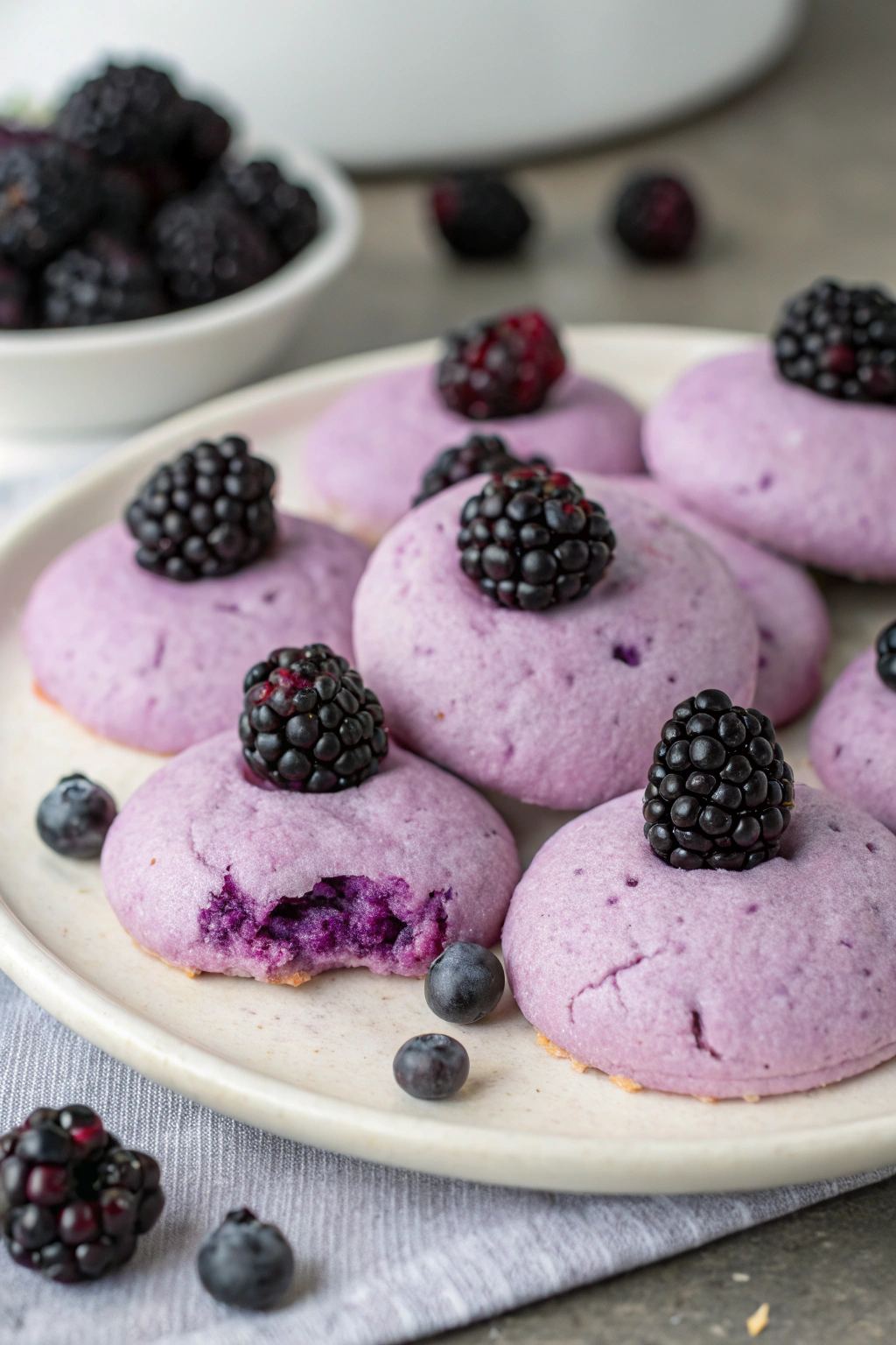 Black Raspberry and Lemon Shortbread Cookies Recipe