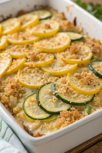 Cheesy Squash and Zucchini Casserole Recipe