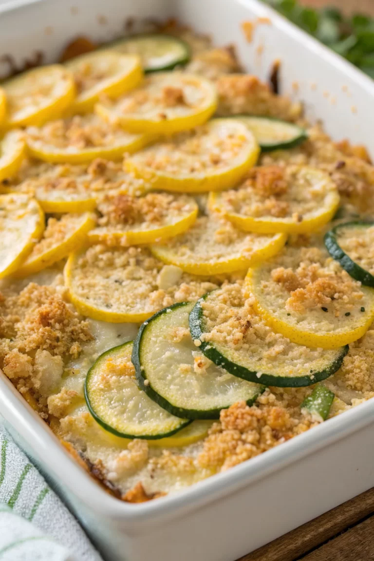 Cheesy Squash and Zucchini Casserole Recipe