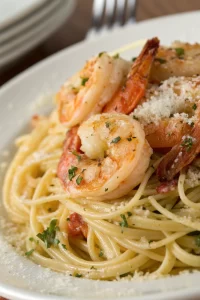 Creamy Garlic Shrimp Pasta Recipe