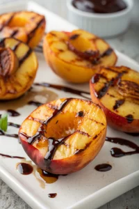Grilled Peaches with Blackberry Sauce Recipe