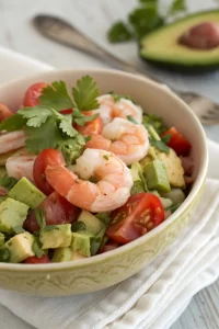 Healthy Avocado Salsa Shrimp Salad Recipe