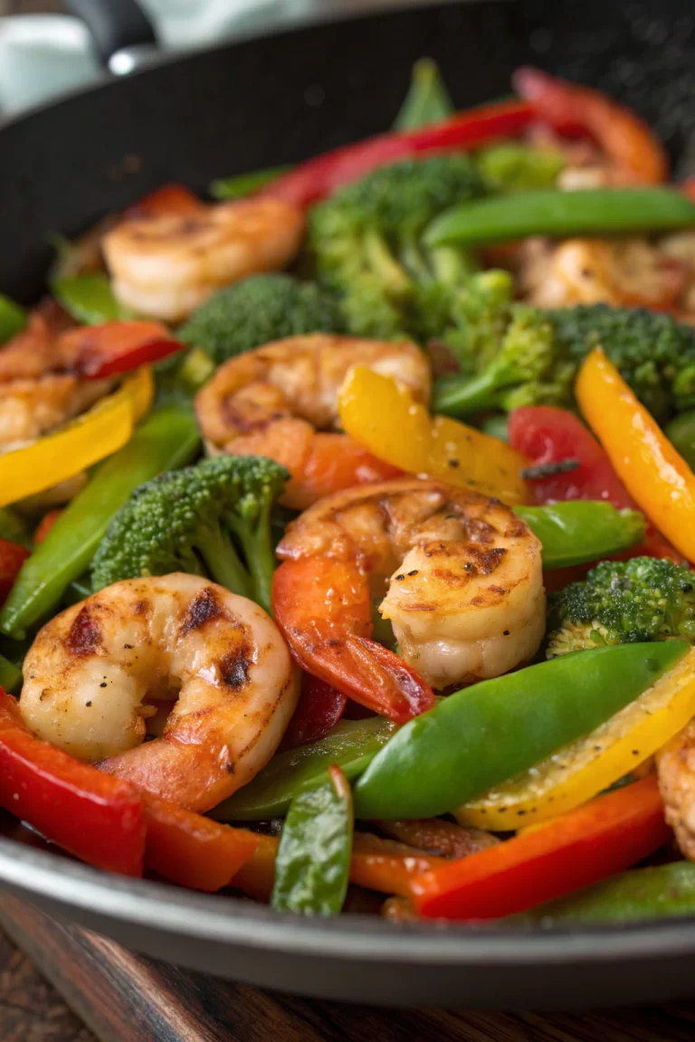 Healthy Garlic Shrimp Stir Fry Recipe
