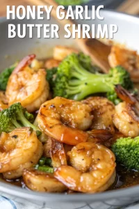 Honey Garlic Butter Shrimp and Broccoli Recipe