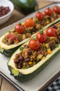 Mediterranean Stuffed Zucchini Recipe