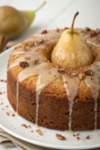 Poached Pear Cardamom Cakes Recipe