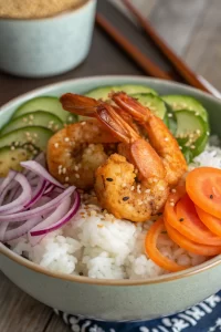 Shrimp Rice Bowls with Spicy Mayo Recipe