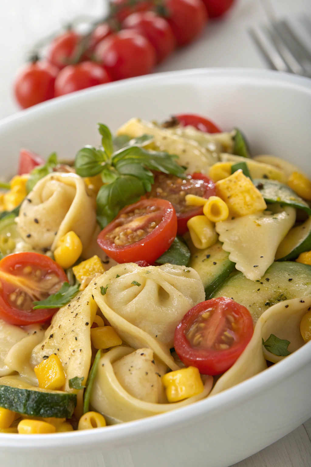 Tortellini with Sautéed Vegetables Recipe