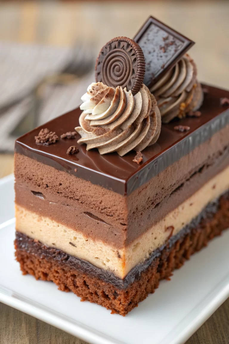 Bagel Base Chocolate and Cheese Mousse Cake