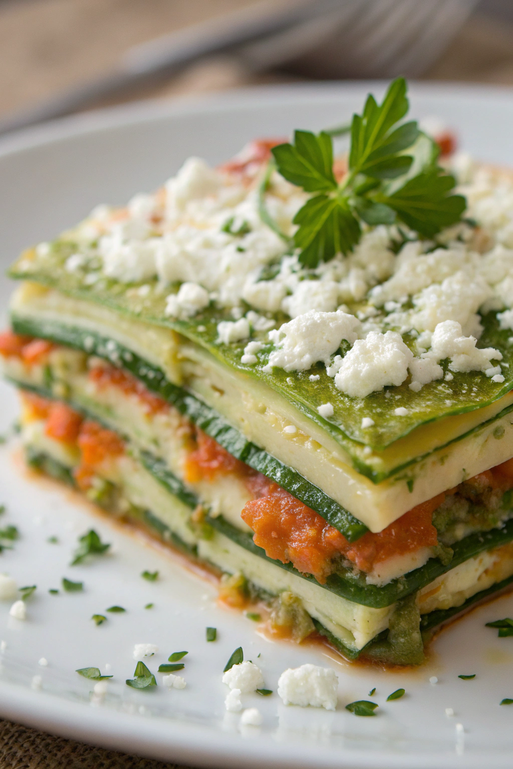 Baked Zucchini Spinach and Feta Casserole Recipe