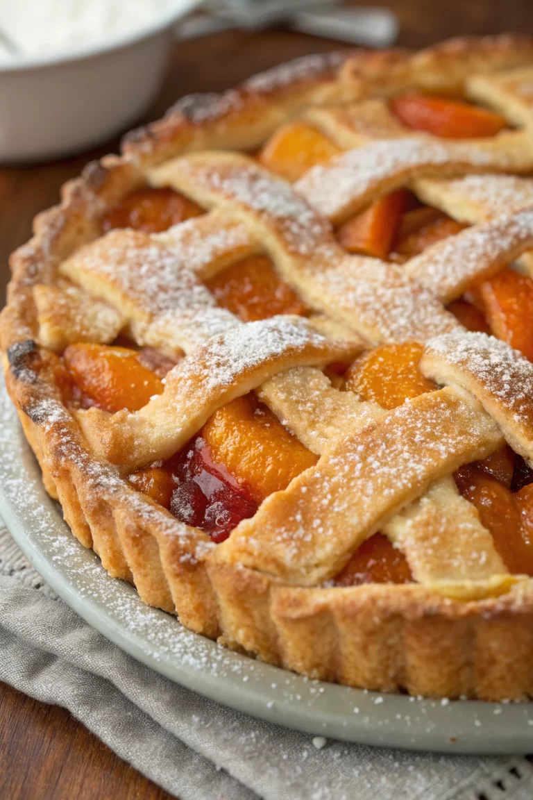 Classic Apricot Pie with a Flaky Butter Crust