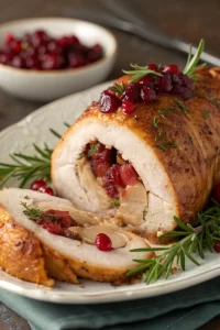Cranberry Stuffed Turkey Breast Recipe