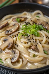 Creamy Mushroom Udon Recipe