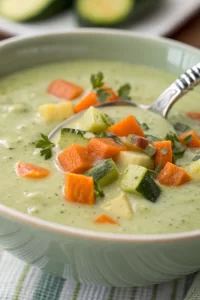 Easy Healthy Creamy Zucchini Soup Recipe
